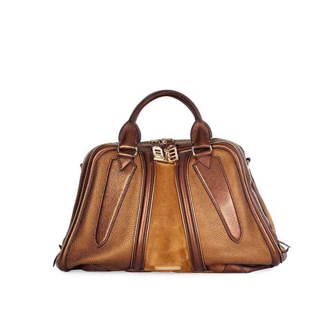 burberry studded metallic leather bowling bag|burberry bowling bag sale.